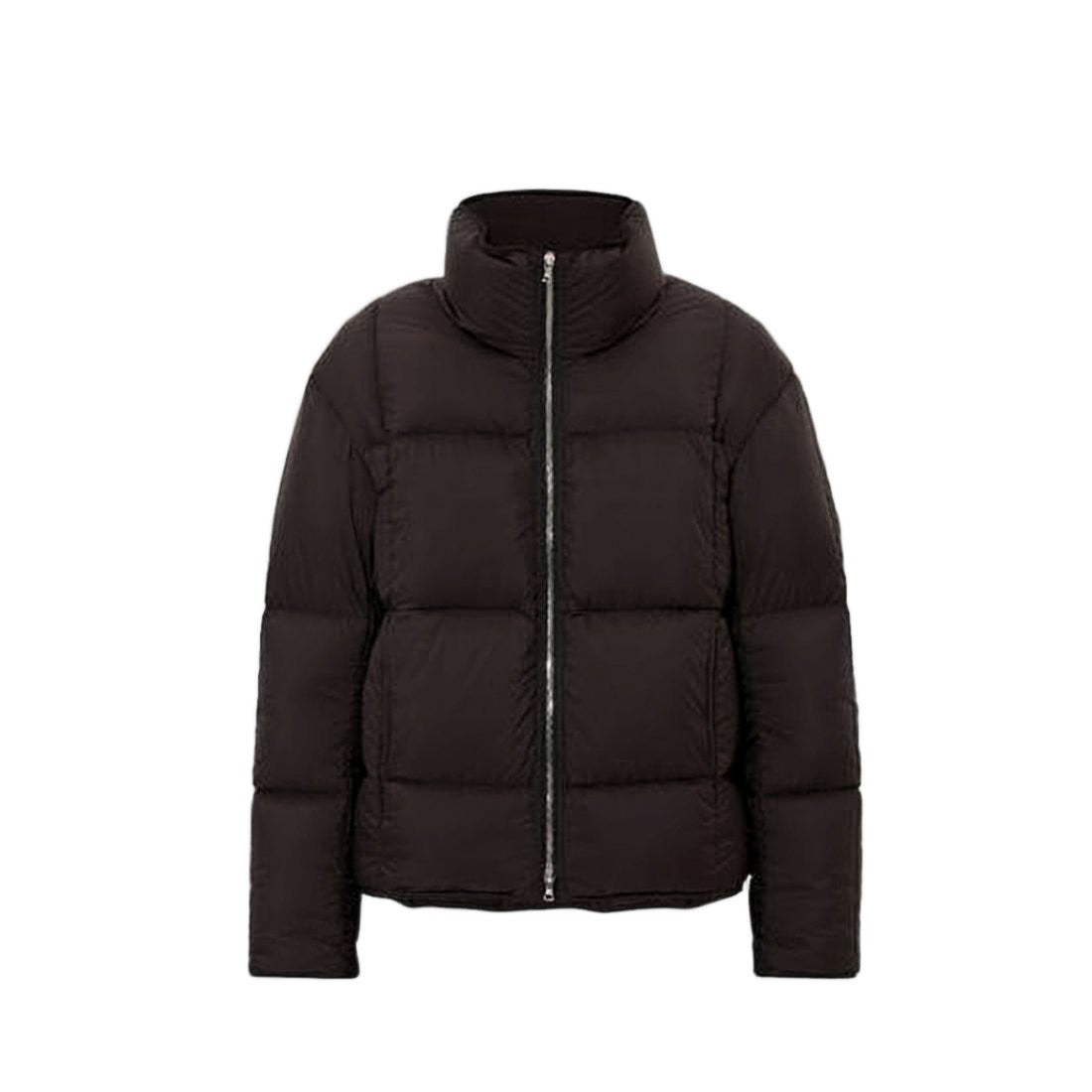 Ienki Ienki Quilted High Collar Padded Jacket With Front Zipper Closure
