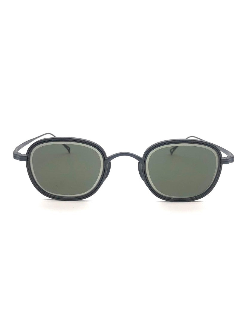 Kamemannen Black Titanium Optical Frames With Rounded Design