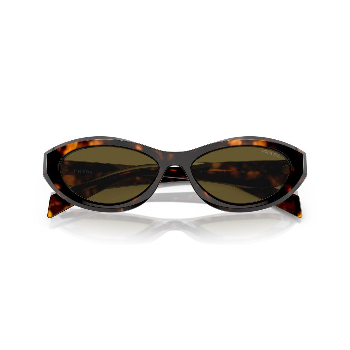 Prada 0Pr 26Zs Oval Tortoiseshell Sunglasses