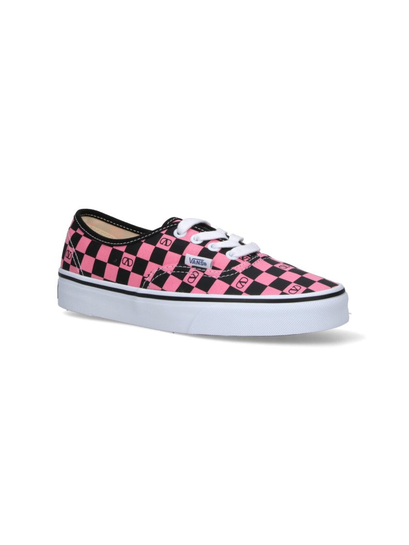 Valentino Garavani Low-Top Sneakers With Checkerboard Pattern