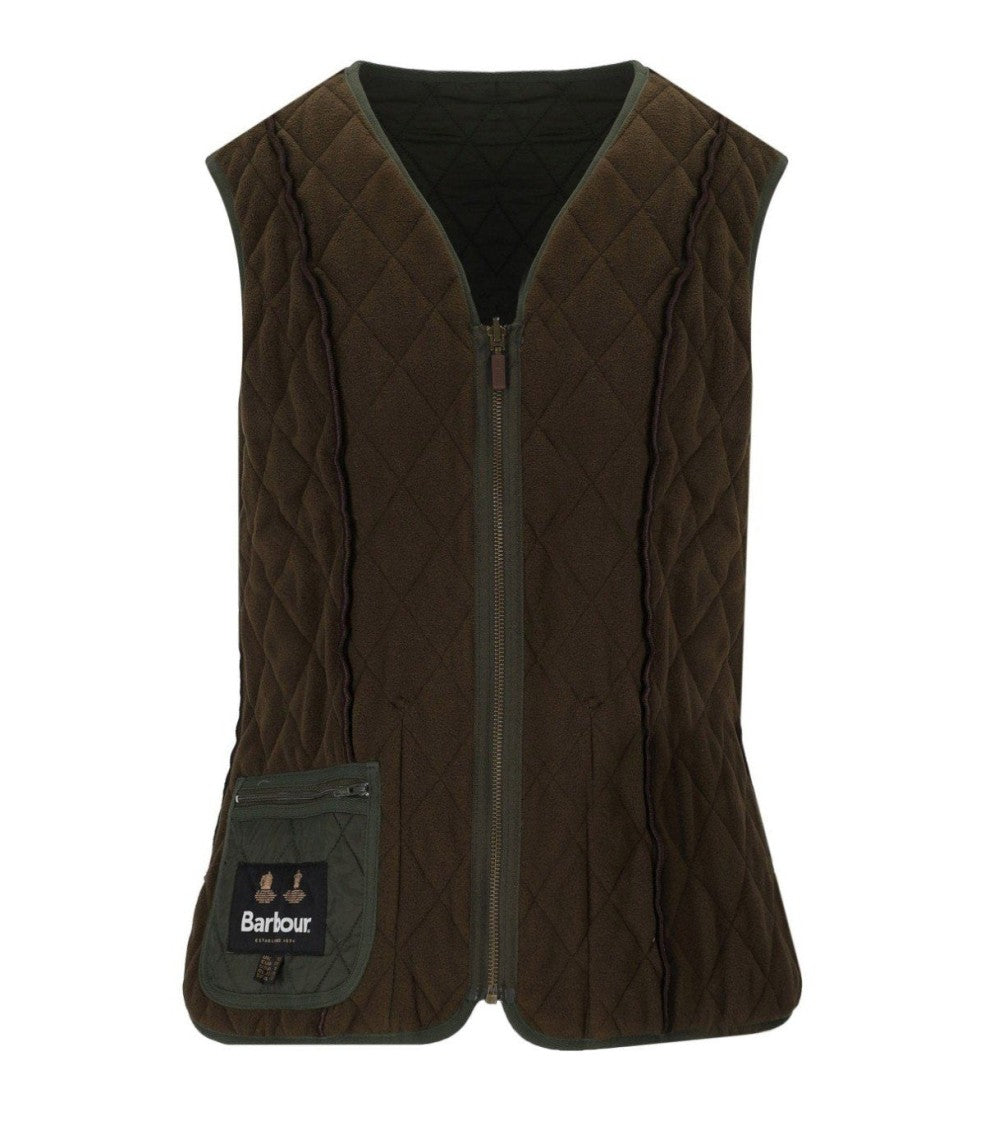 Barbour Betty Fleece Olive Green Vest