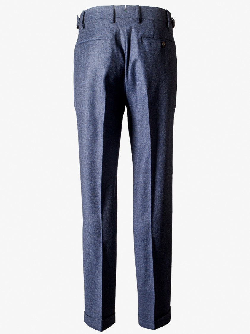Berwich Tailored Grey Relaxed Fit Wool Pants