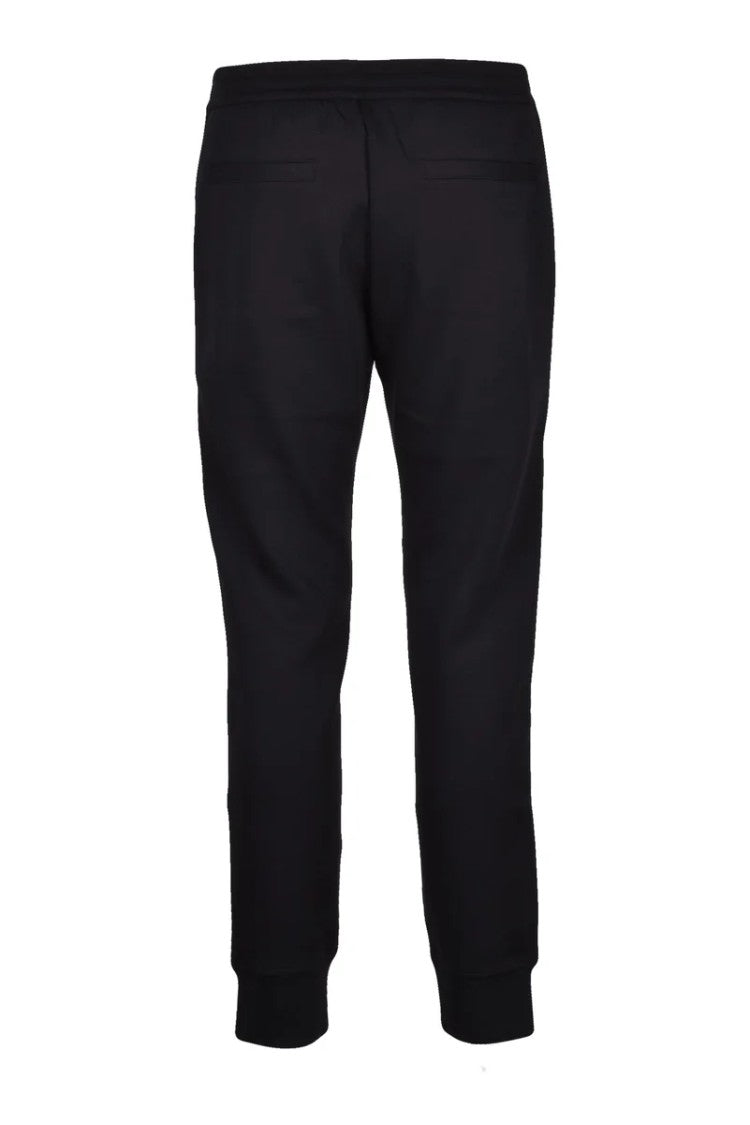 Emporio Armani Cotton Stretch Trousers - Black