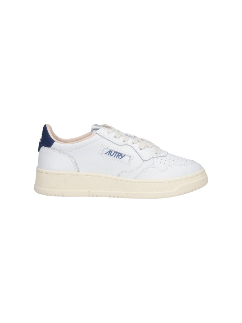 Autry Low-Top Sneakers With Perforated Detailing And Navy Accents
