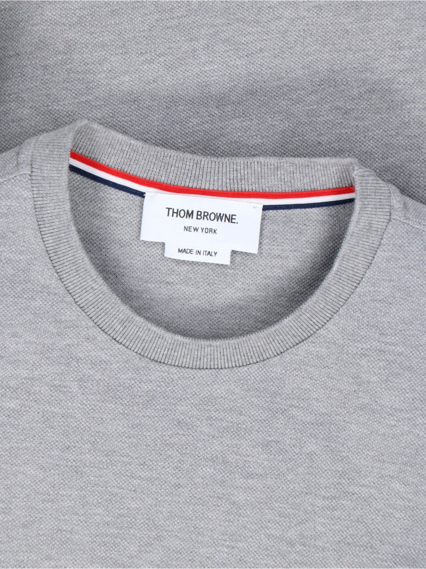 Thom Browne "4 Bar" T-Shirt – Grey