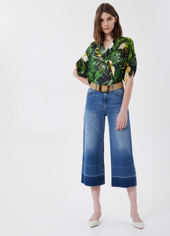 Liu Jo Wide Leg High Waist Denim Jeans