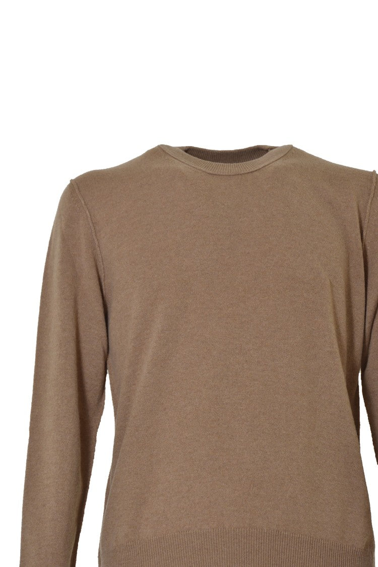 Maison Margiela Camel Cashmere Crewneck Sweater