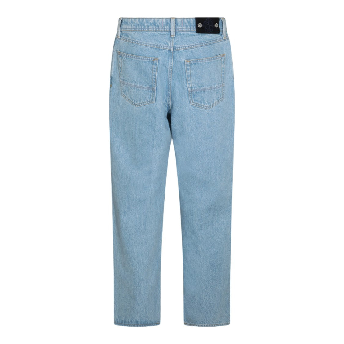 Stone Island Light Wash Classic Five-Pocket Straight-Leg Jeans