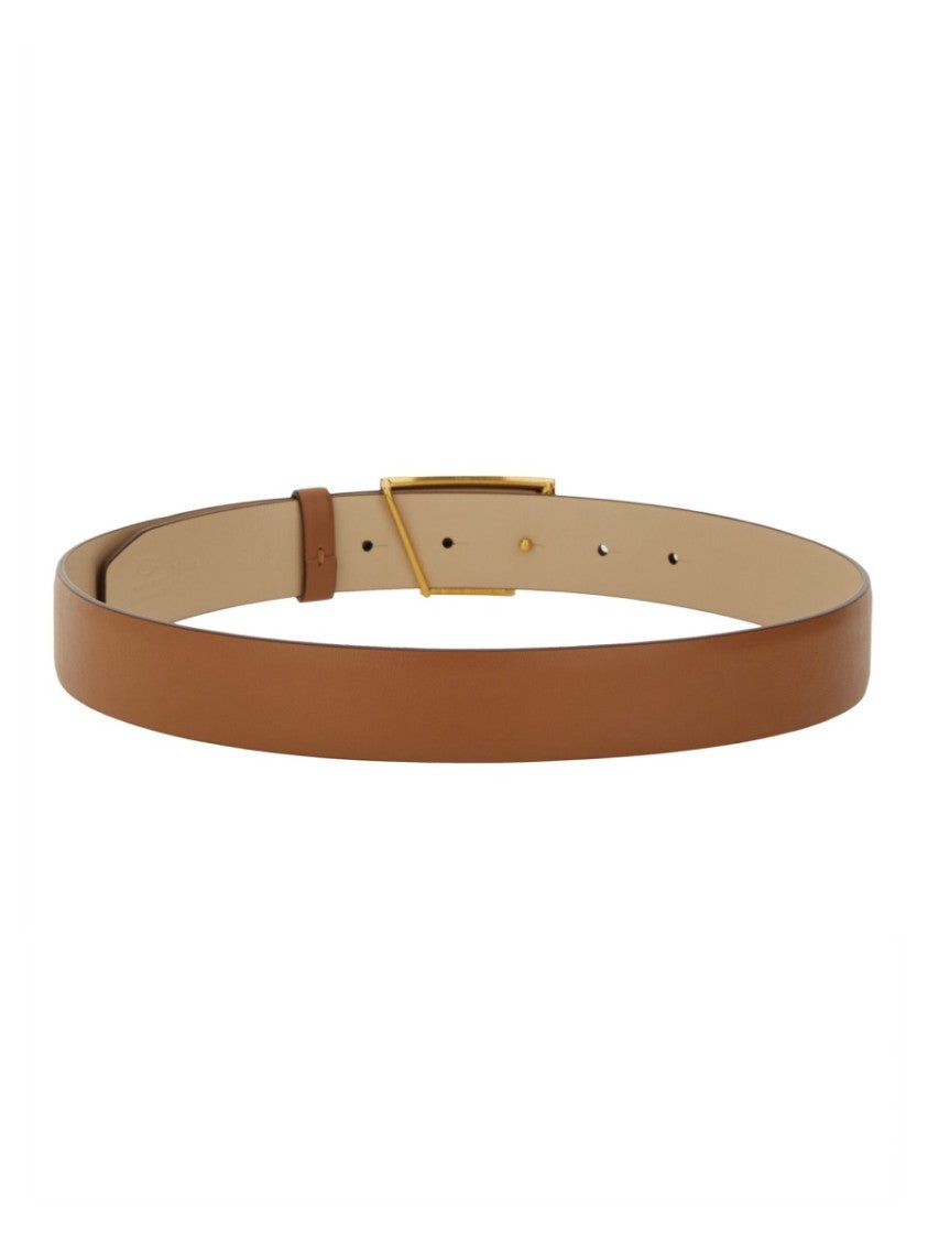 Tod's T Timeless Reversible Gold Clasp Belt