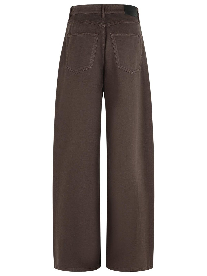 Sportmax Siamese' Brown Cotton Jeans