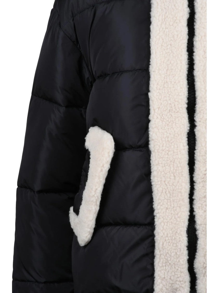 Save The Duck Cropped Honey Plush Padded Nylon Down Jacket