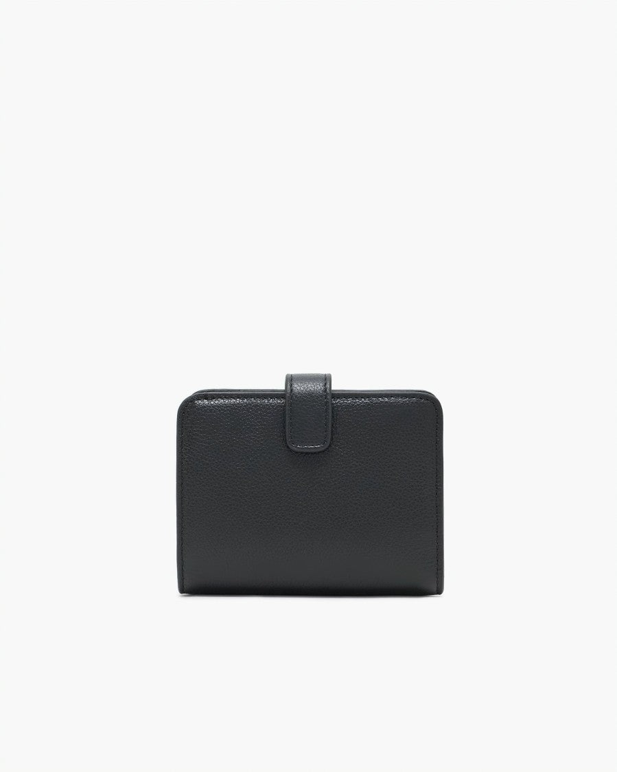 Emporio Armani Tumbled Leather Screen Printed Bifold Wallet