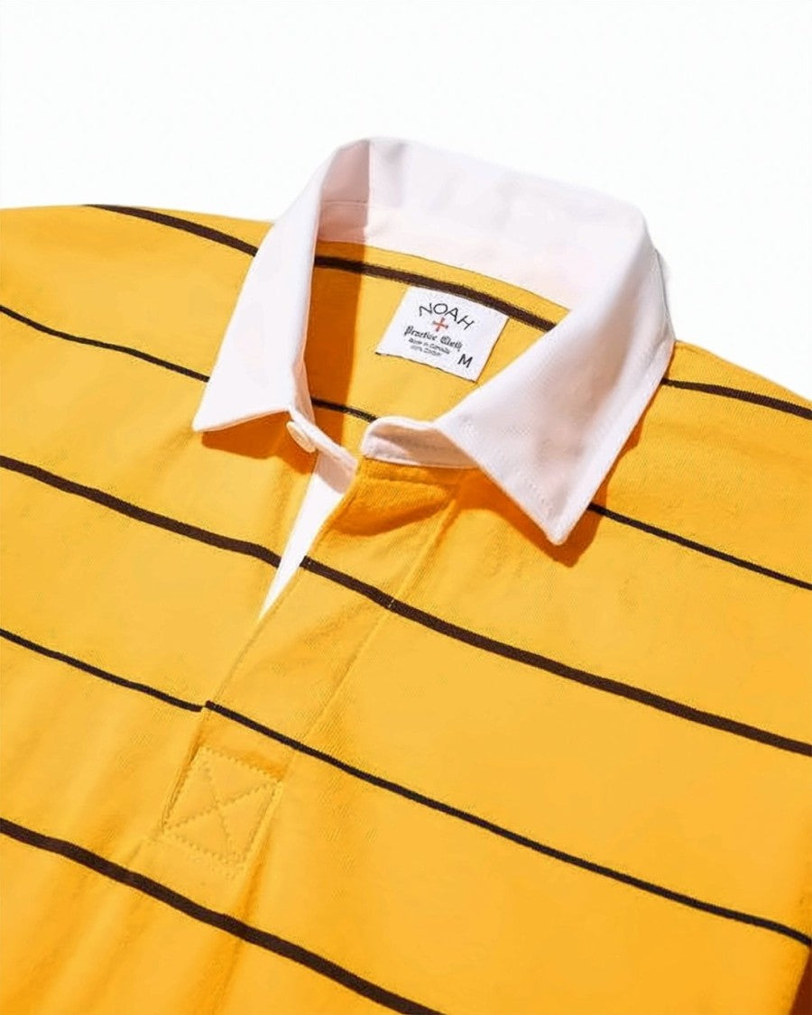 Noah Long-Sleeve Polo Shirt With Contrasting Collar