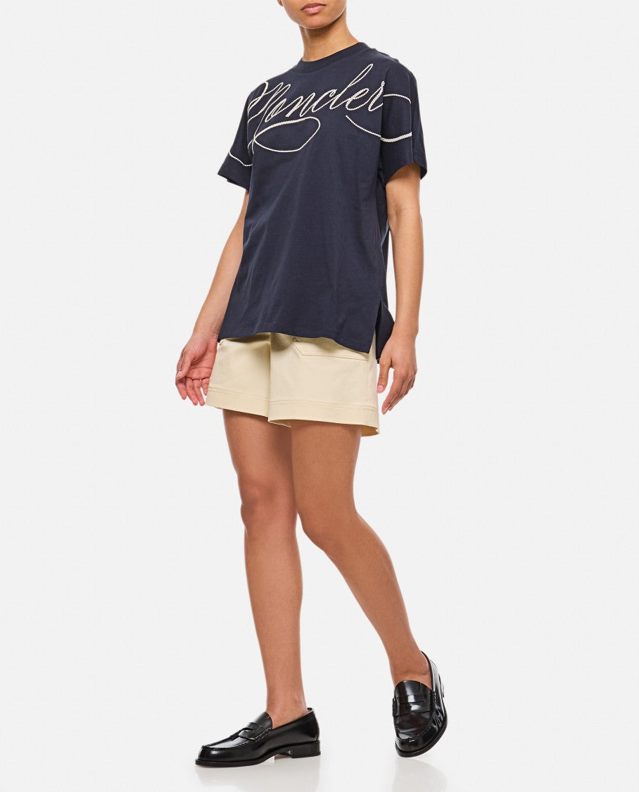 Moncler Tailored Cream Shorts