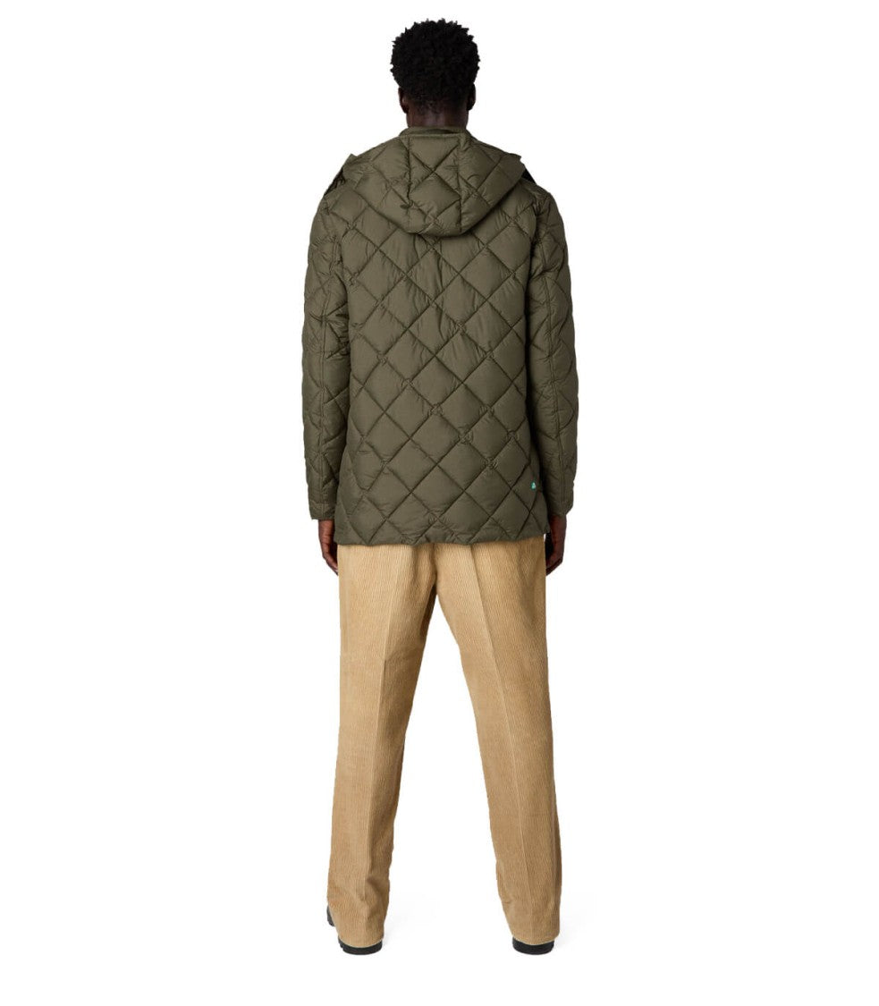 Save The Duck Uwe Green Hooded Padded Jacket