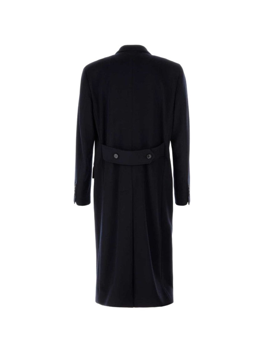 Dolce & Gabbana Double-Breasted Wool Coat With Classic Tailoring