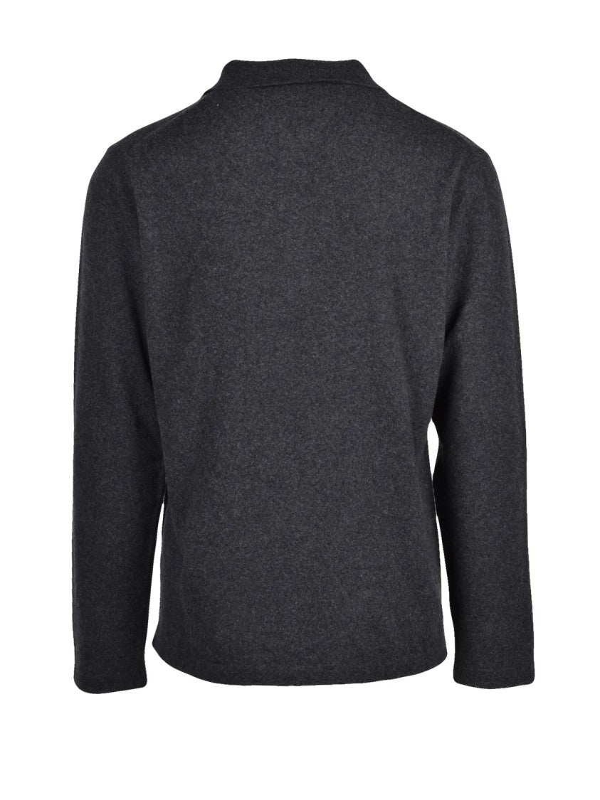 Daniele Fiesoli Refined Knit Polo Shirt With Half-Zip Closure