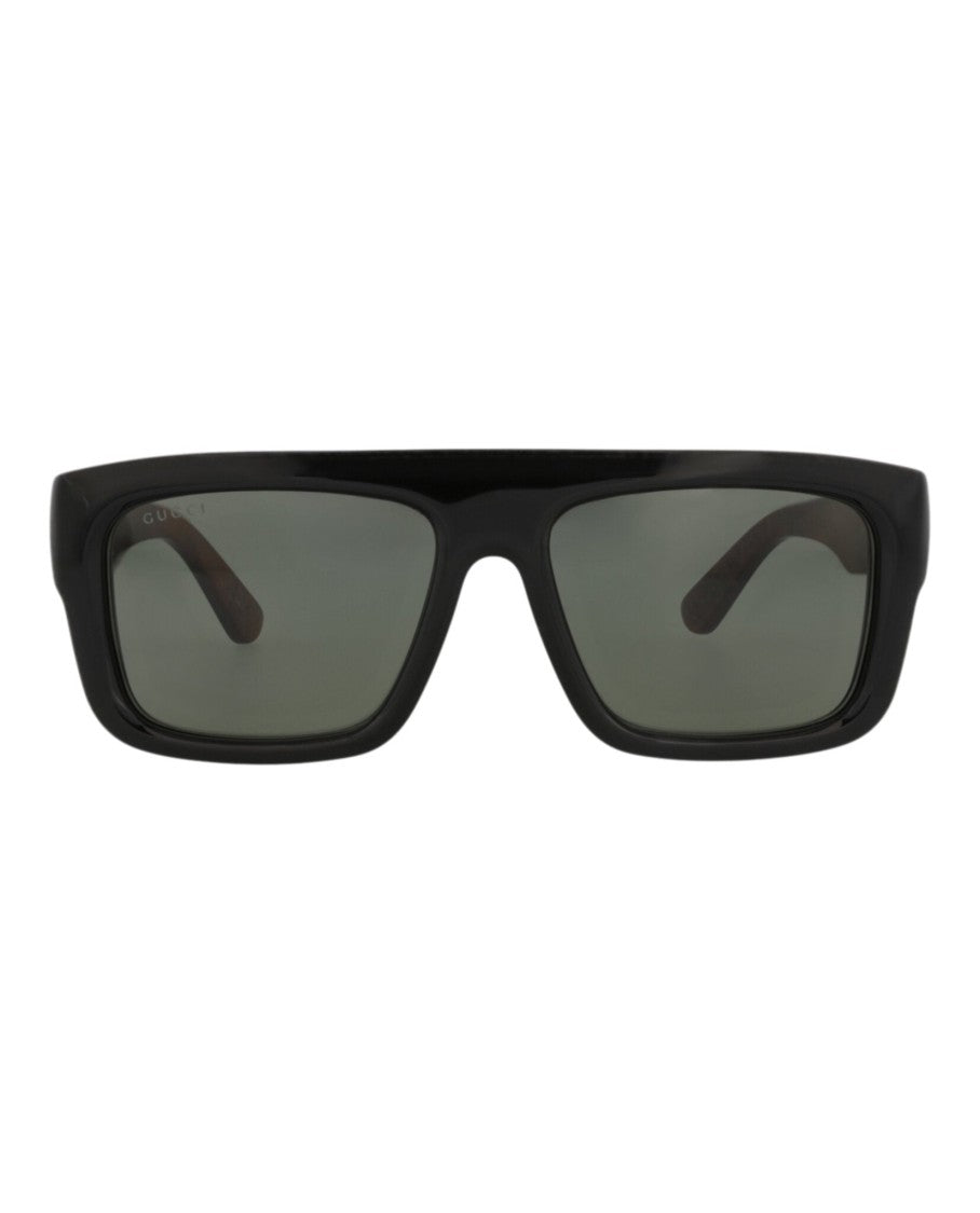Gucci Square-Frame Sunglasses In Recycled Acetate With Velvet Case