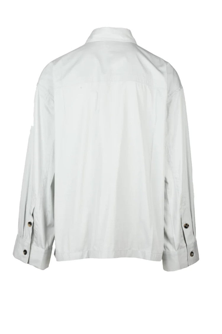 Bottega Veneta Oversized Shirt Cotton/Silk - Light Grey
