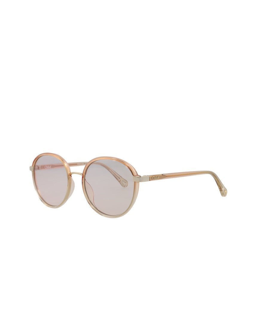 Chloé Round-Frame Injection Sunglasses