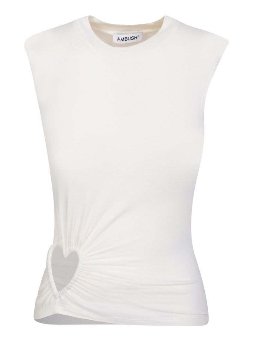 Ambush White Sleeveless Top