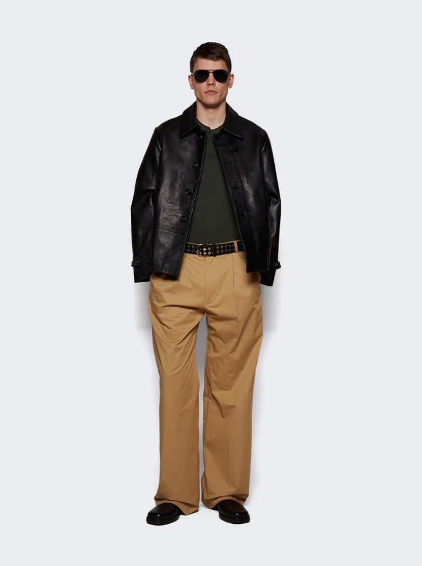 Bode Cropped Continental Coat Black