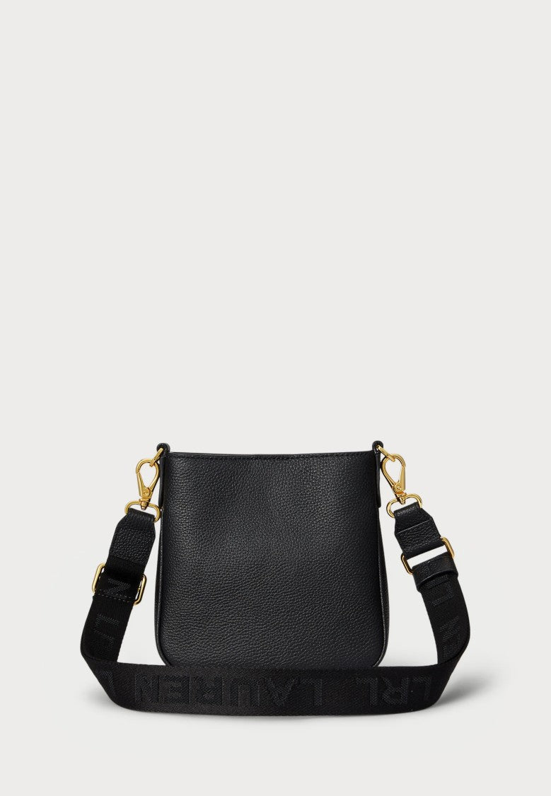 Lauren Ralph Lauren Black Cmryn Small Rattan Crossbody Bag