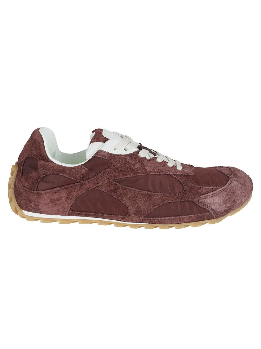 Bottega Veneta Low-Profile Leather Suede Sneakers