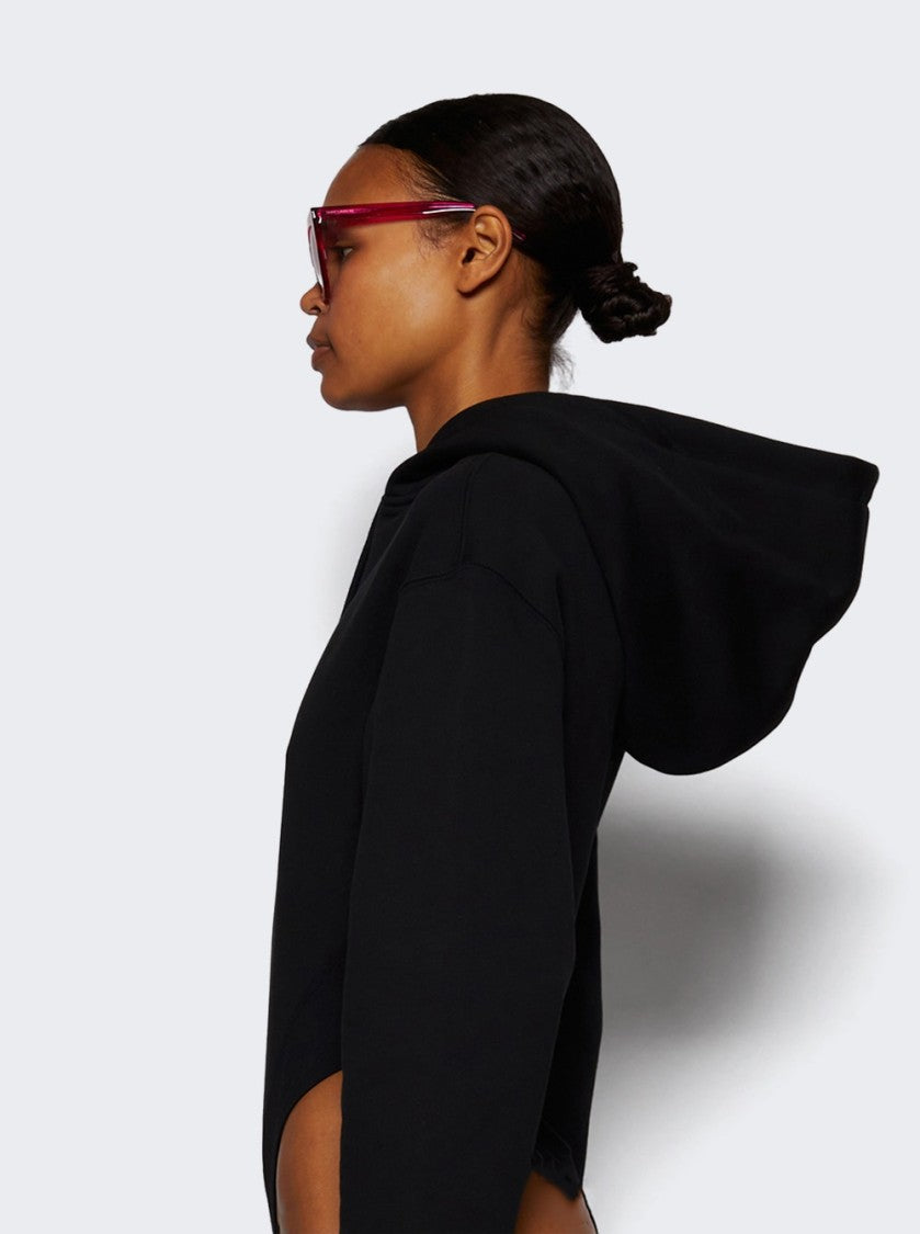 Mugler Hooded Bodysuit Black