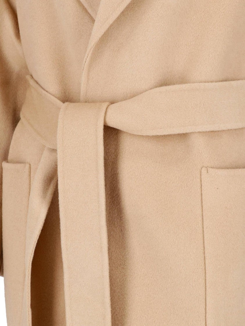 Ivy & Oak Beige Iocelia Belted Wool Coat