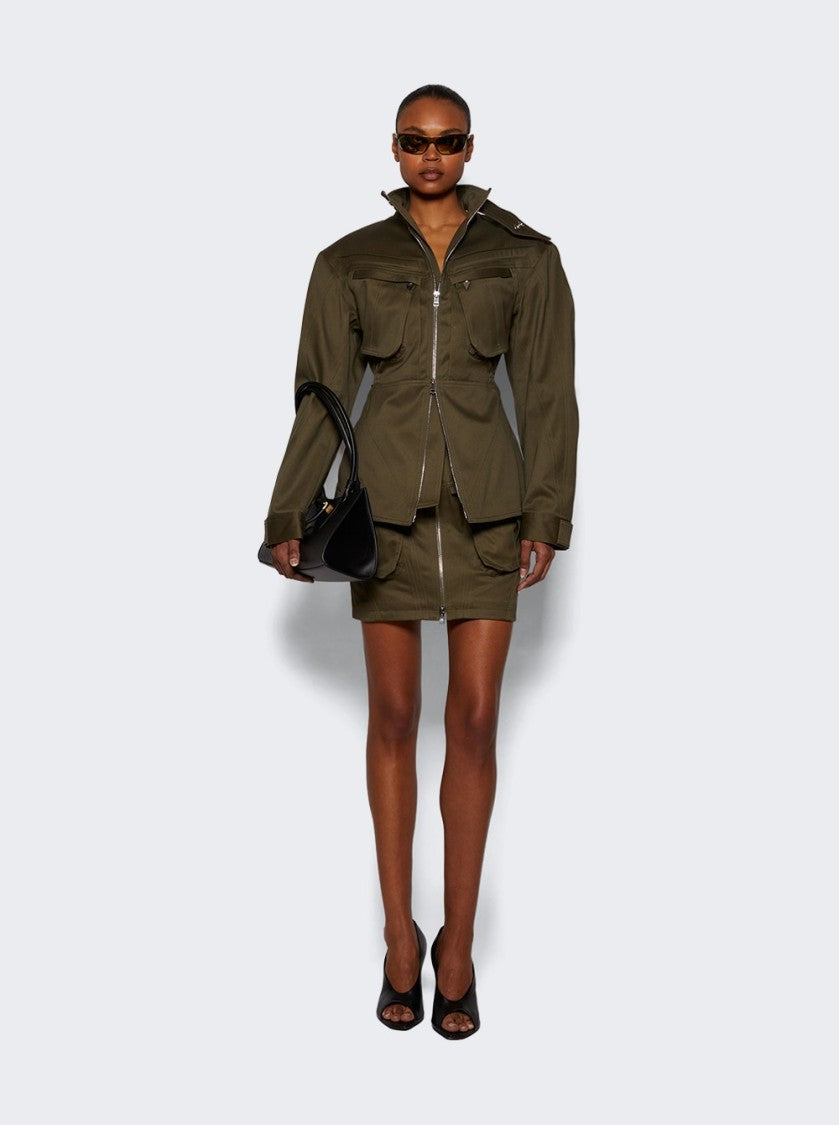 Mugler Workwear Jacket - Khaki