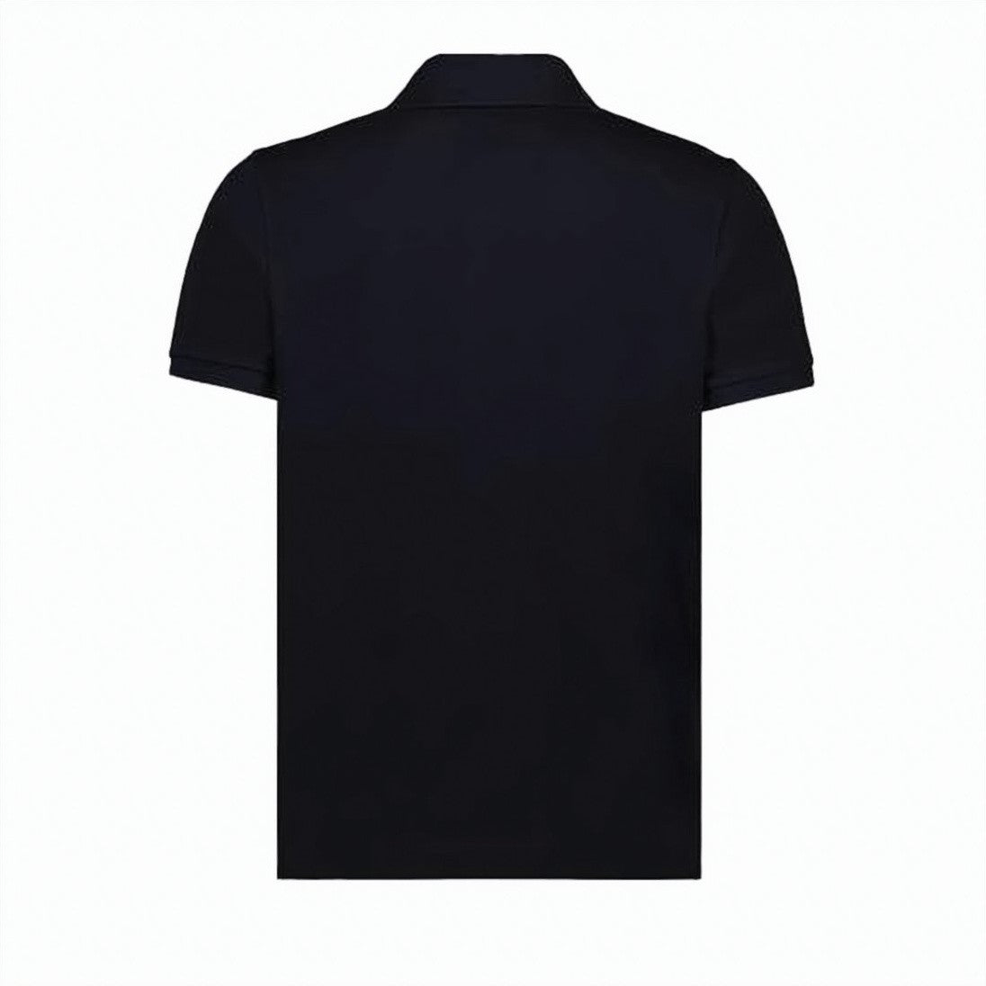 Moncler Short-Sleeve Polo Shirt With Three-Button Placket And Embroidered Logo