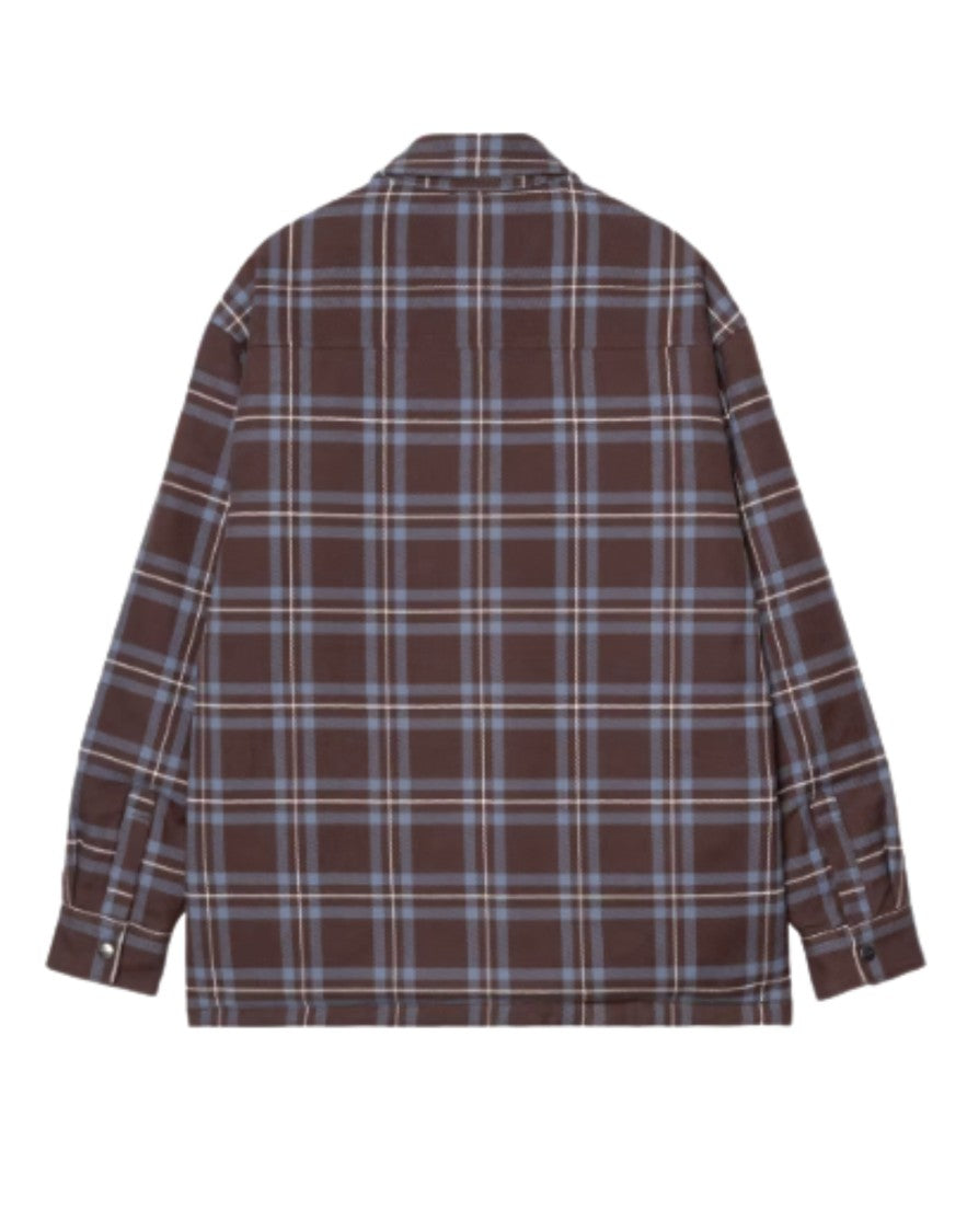 Carhartt Wip Palisander Baird Checked Cotton Padded Shirt Jacket