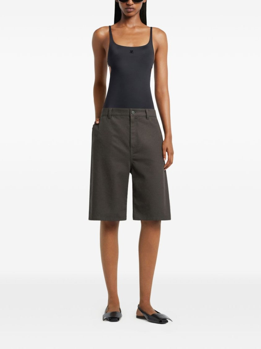 Courrèges Form-Fitting Bodysuit With Cut-Out Side Details
