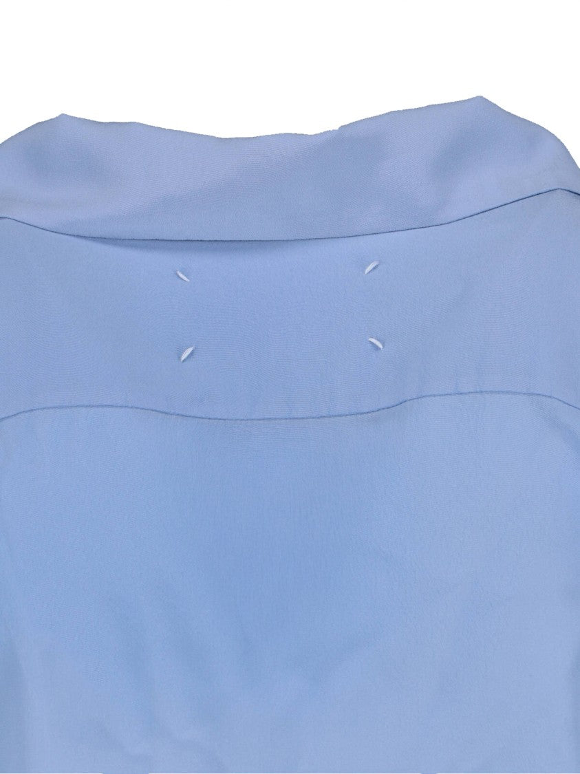 Maison Margiela Classic Blue Shirt With Tailored Fit And Button-Down Design