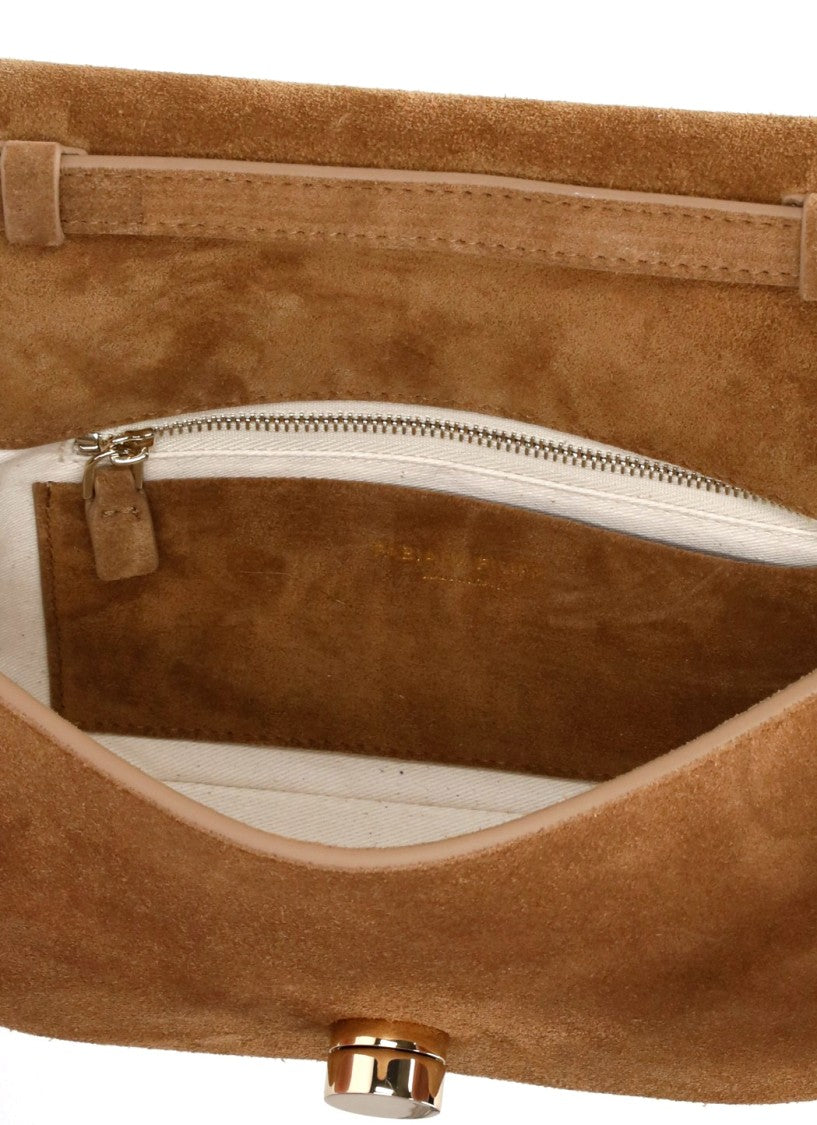 Fabiana Filippi Suede Leather Messenger Eclissi Bag With Adjustable Strap