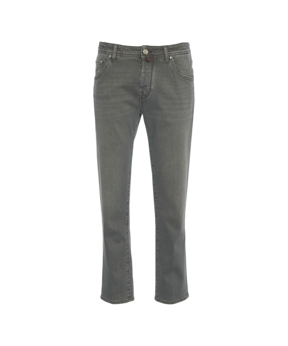 Jacob Cohen Tailored Grey Slim Fit Jeans