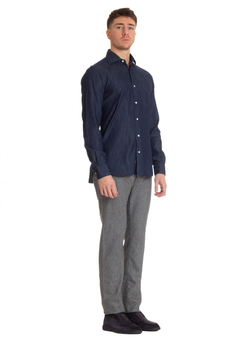 Barba Denim Tailored Shirt