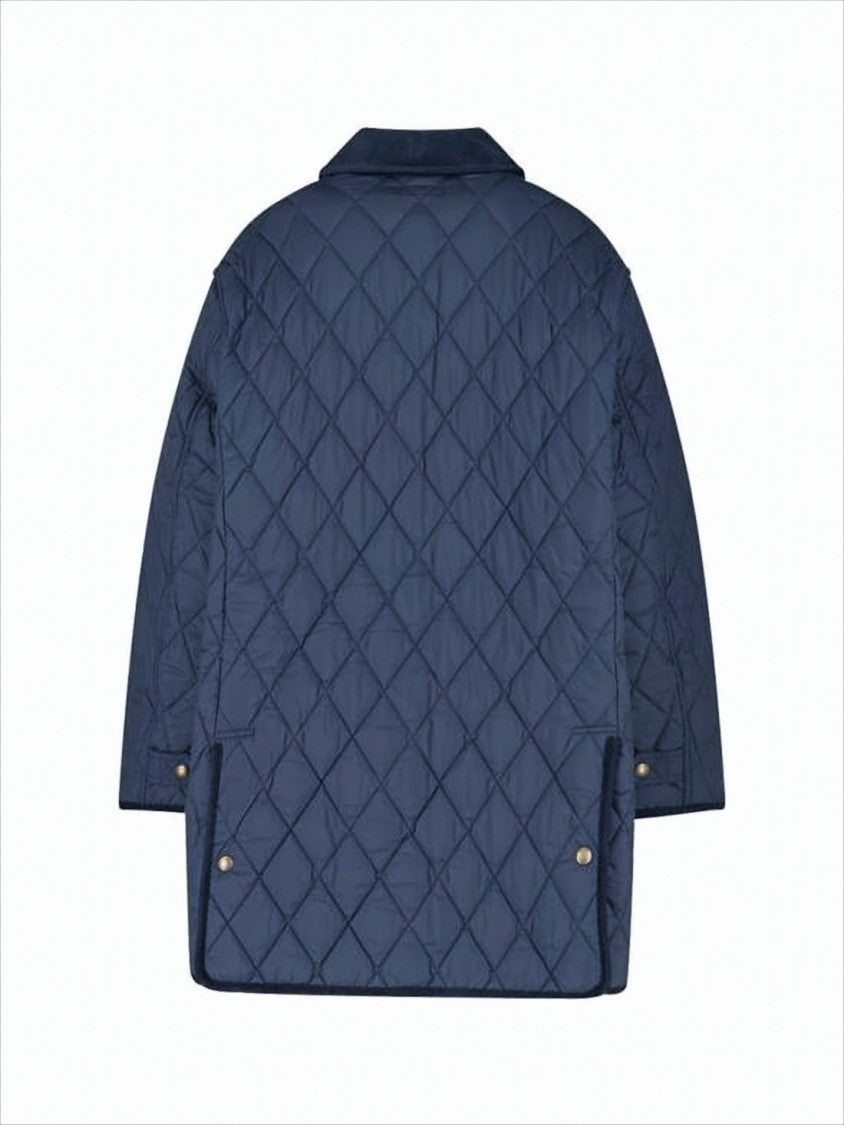 Polo Ralph Lauren Quilted Padded Jacket With Corduroy Collar