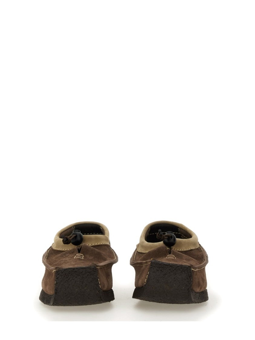 Woburn Walk Brown Suede Loafers With Leather Trim