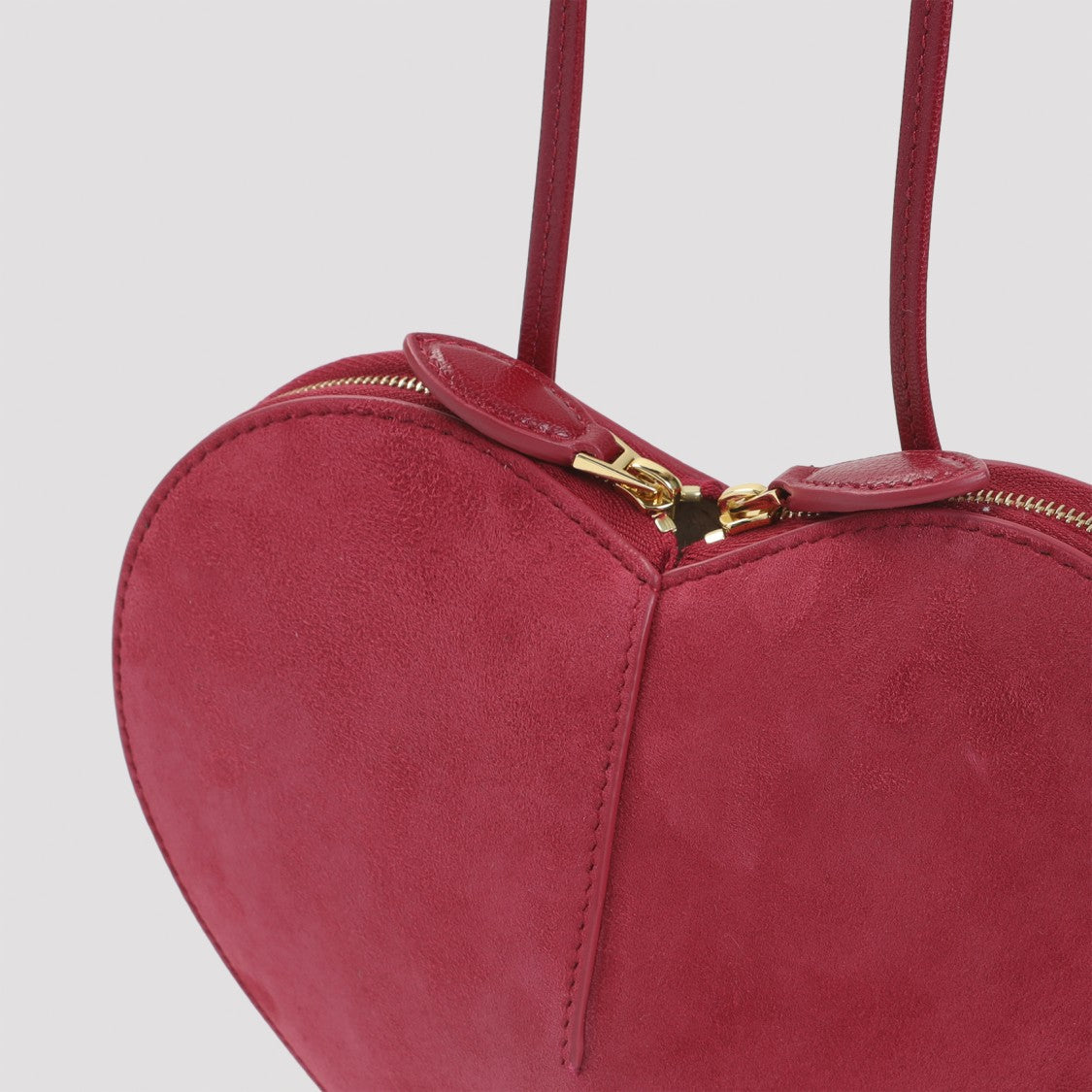 Alaïa Heart-Shaped Red Goat Leather Shoulder Bag