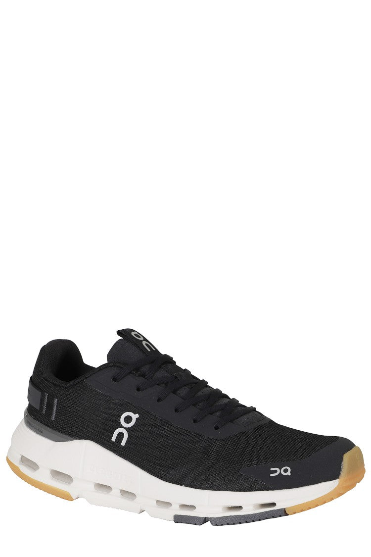 On Running Black Cloudnova Form 2 Mesh Rubber Sole Nylon Sneakers