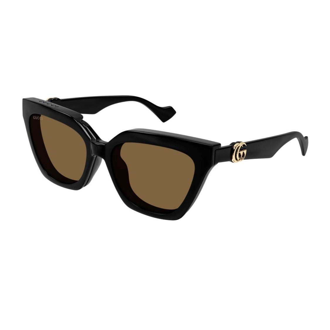 Kering Eyewear S.P.A. Black Emblem Injected Square Sunglasses