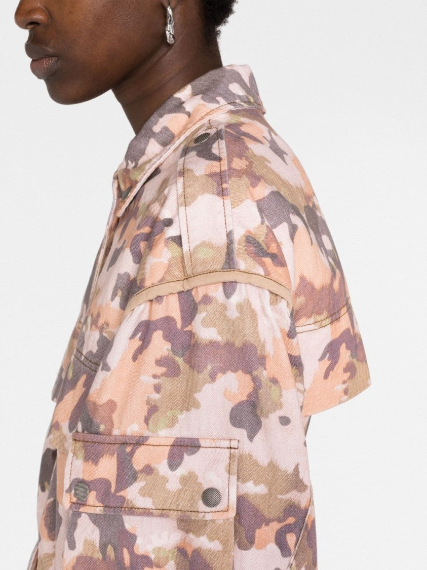 Isabel Marant Elize Camouflage-Print Cotton Jacket
