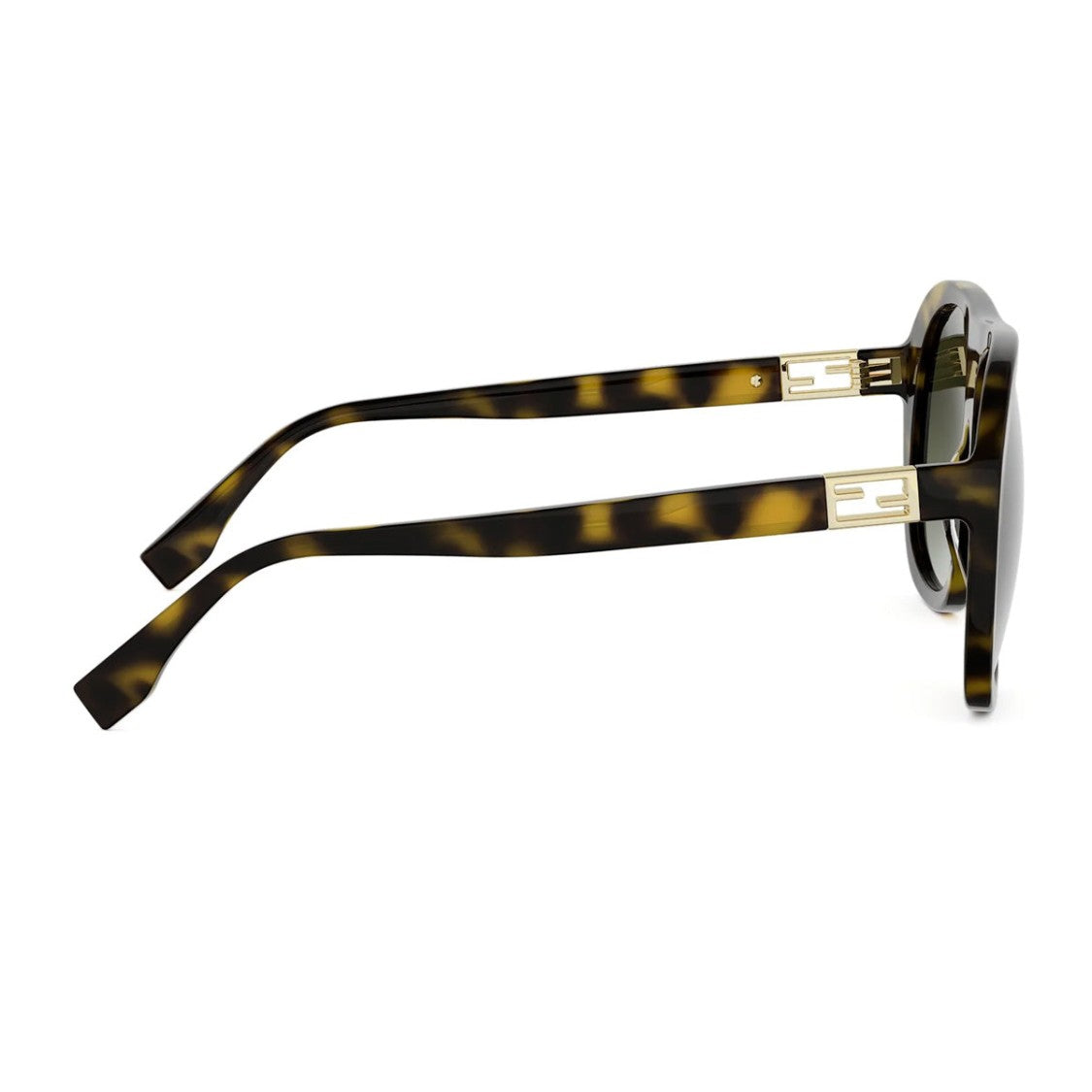 Fendi Oversized Aviator Sunglasses With Gradient Lenses And Structured Frame