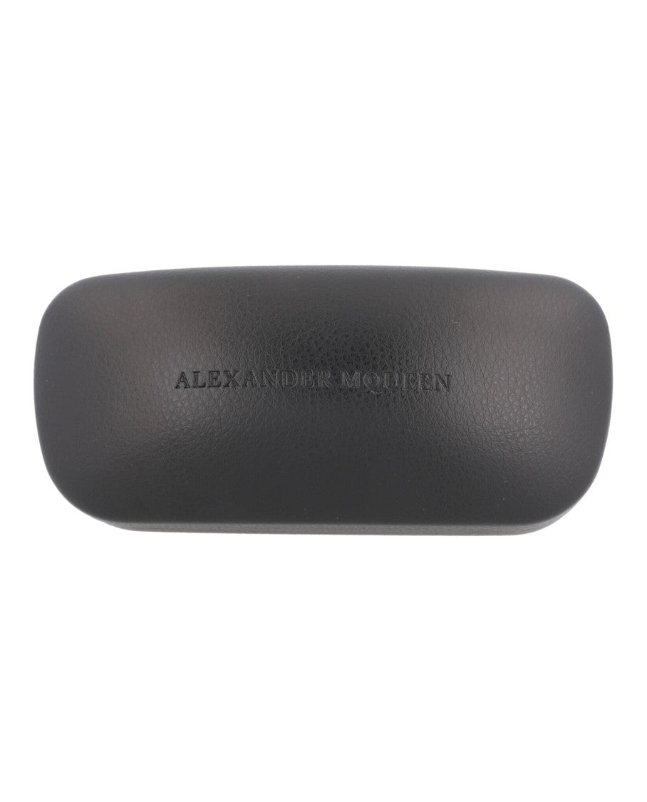 Alexander Mcqueen Acetate Square-Frame Sunglasses With Saddle Nose Bridge