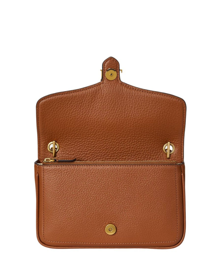 Lauren Ralph Lauren Bradley Wallet On A Chain-Large In Soft Tan Leather