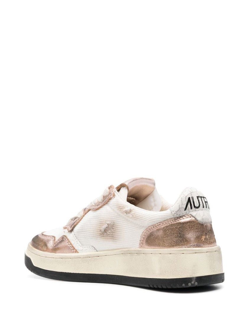 Autry White Worn Effect Sneakers