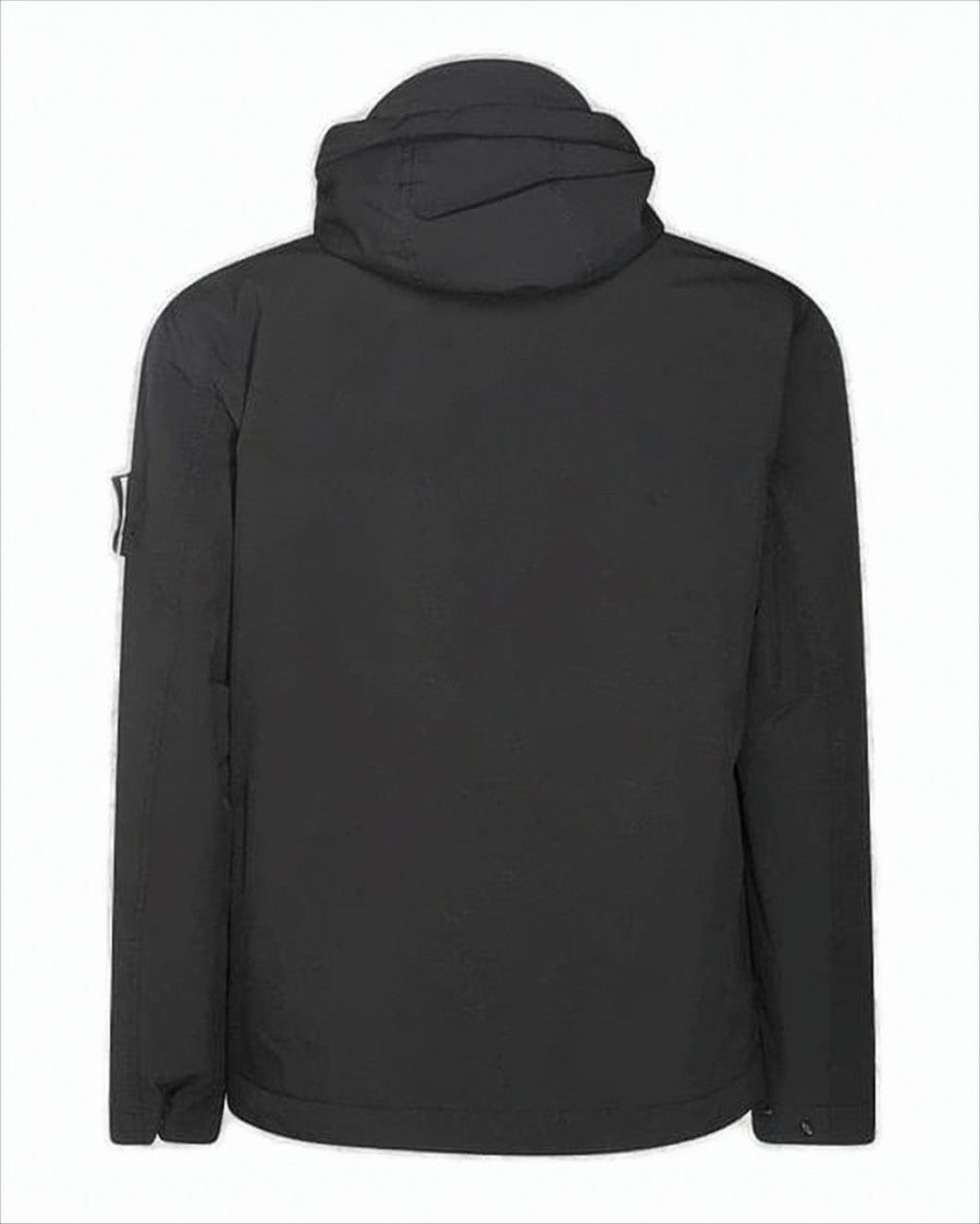 Stone Island Padded Black Jacket With Minimalist Design