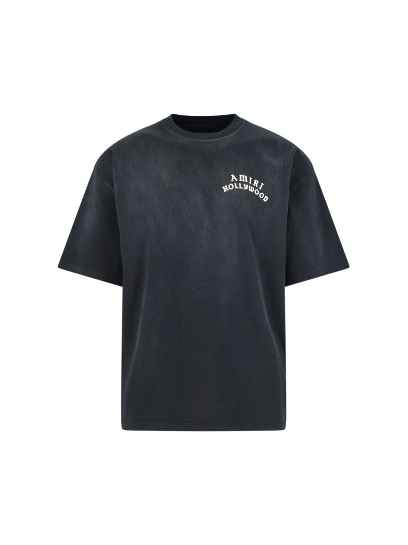 Amiri Hollywood T-Shirt With Iconic Logo Embroidery